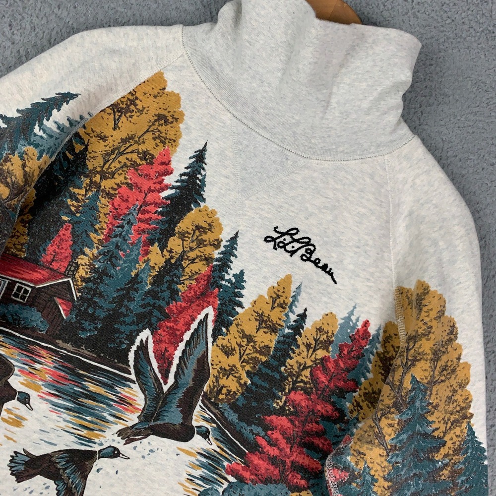 LL Bean x Todd Snyder Scenic Sweatshirt Mens Large L Gray Turtleneck Duck Cabin